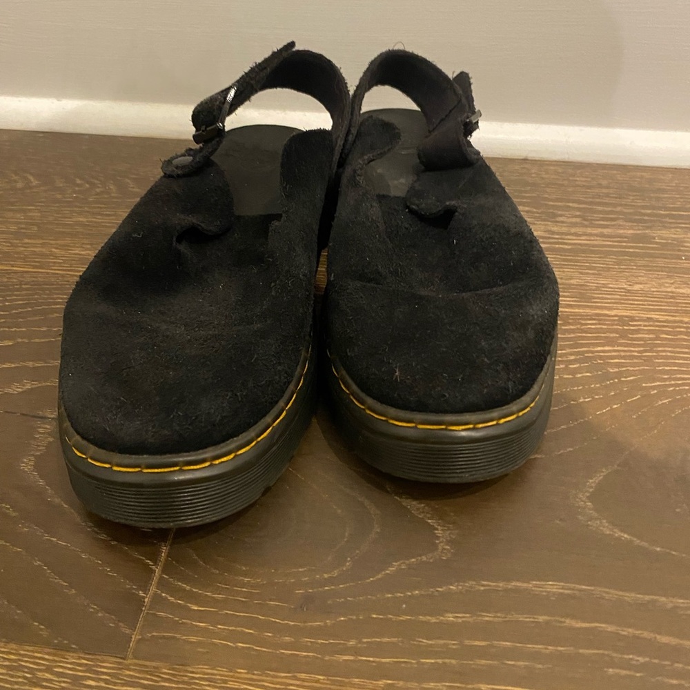 Size 8 Black Suede Doc Marten Carlson Clogs